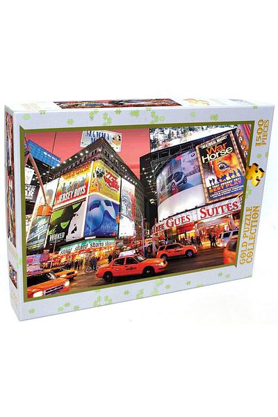 Gold Puzzle Puzzle Gold Puzzle - Broadway, Times Square, NY, 1500 piese