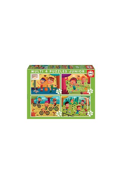 EDUCA Educa Puzzle - Multi 4 Junior Sports, 20/40/60/80 pieces