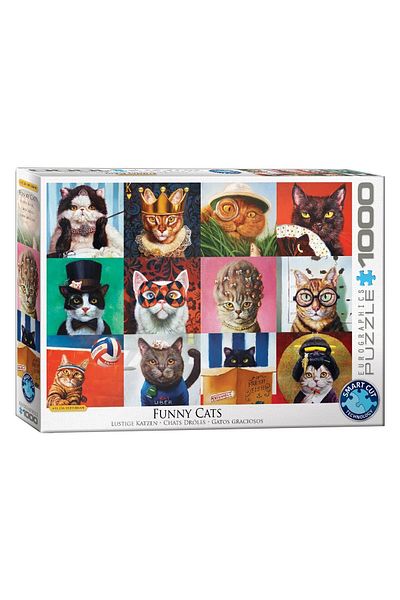 Eurographics Puzzle Eurographics - Lucia Heffernan: Funny Cats, 1000 pieces