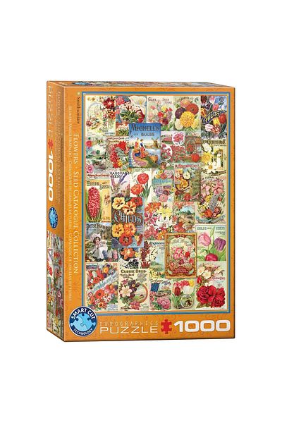 Eurographics Puzzle Eurographics - Flowers Seed Catalogue, 1000 pieces