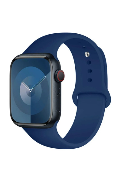 Choice39 سوار رياضي سيليكون أزرق داكن للساعة، متوفر بأحجام 38-40-41 مم (مقاسا...