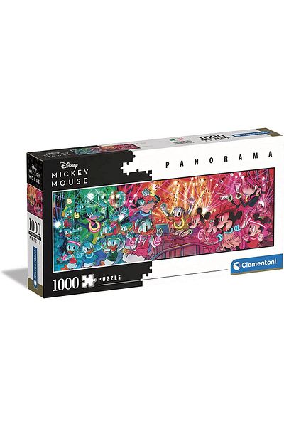 CLEMENTONI Puzzle 1000 pieces panoramic Clementoni - Mickey Mouse Disco