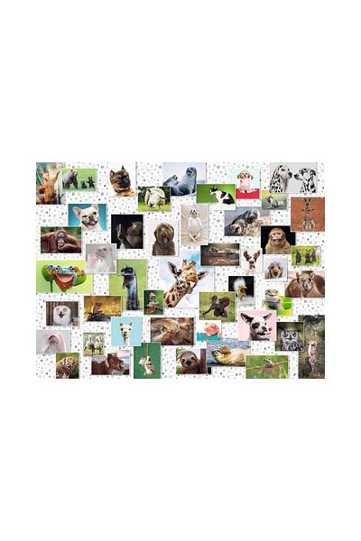 RAVENSBURGER Ravensburger Puzzle - Animal Collage, 1500 pieces