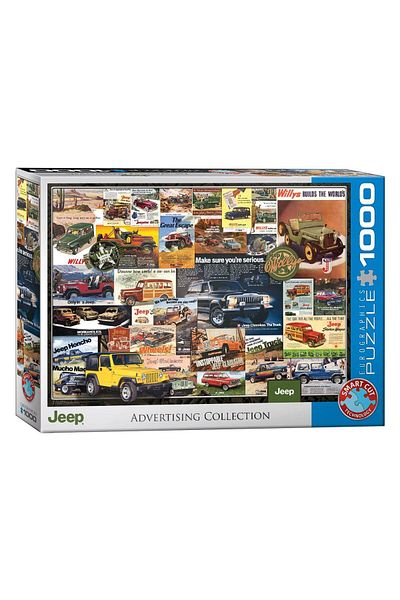 Eurographics Eurographics Puzzle - Jeep Vintage Posters, 1000 pieces