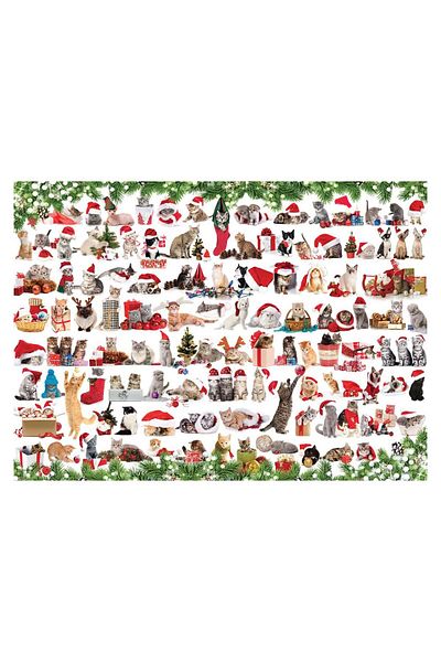 Eurographics Puzzle Eurographics - Holiday Cats, 1000 pieces