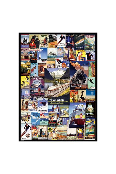 Eurographics Puzzle Eurographics - Canadian Pacific Rail - Vintage Poster, 1000 pieces