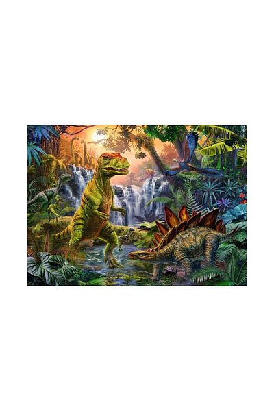 RAVENSBURGER Puzzle Ravensburger - The Dinosaur Oasis, 100 piese XXL