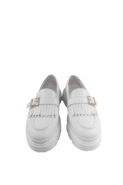 Oneka Shoes 130825Pty9659 Men's Casual Tassel White Aniline