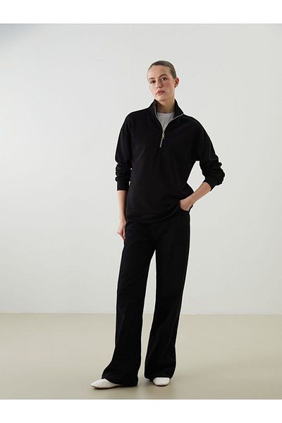 LC Waikiki Lcw Comfort Stand Collar Women's Sweatshirt
