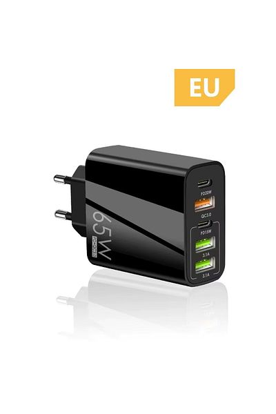 OEM 65W PD Fast Charger – 5 Ports, Super Speed ​​& Complete Safety