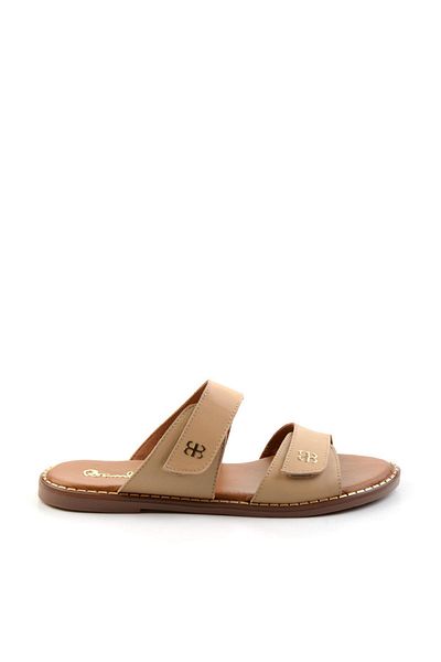 Bambi Nude Leather Women's Slippers K04073102003