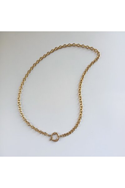 staınless steel 316L Kararmaz Çelik Altın Kaplama Çelik Kolye, Gold Çelik Kol...