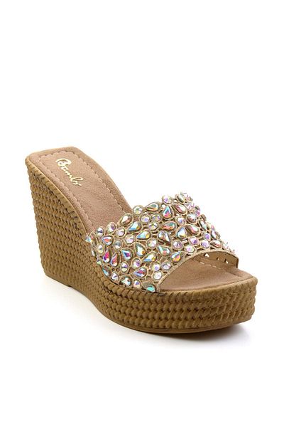 Bambi Gold Women's Slippers K04823121678
