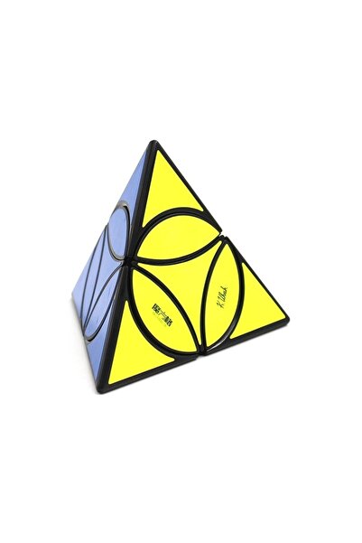 BV Cub Magic 3x3x3, QiYi Coin Tetraedru Piramidal, Negru, 301CUB-1