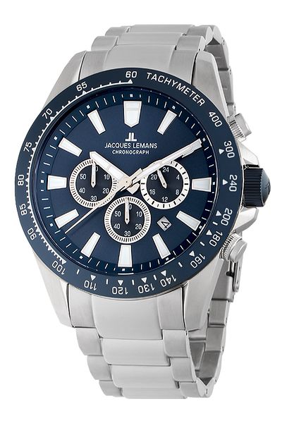 Jacques Lemans Ανδρικό Ρολόι 1-2140f, Quartz, 48mm, 10atm