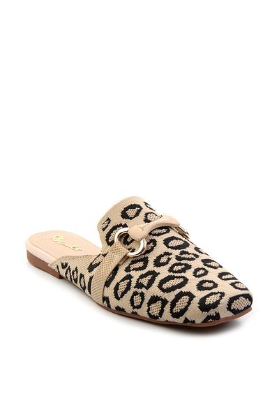 Bambi Beige Leopard Women's Slippers K04327012482