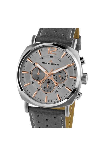 Jacques Lemans Mens Watch Jacques Lemans 1-1645.1L, Quartz, 46mm, 10ATM