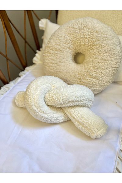 Cherry Bloom Cotton Teddy βελούδινο μαξιλάρι λουκάνικου