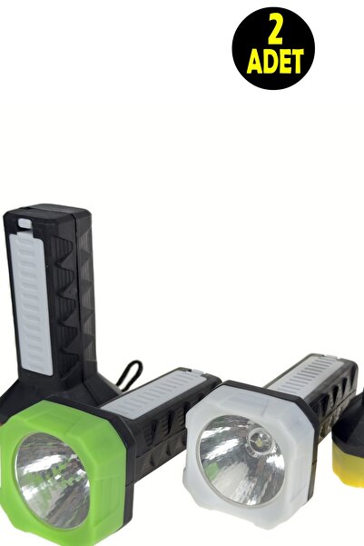 usin 2 ADET Pilli Mini Gece Yürüyüş Deprem Çantası Kamp El Feneri -PİL DAHİL ...