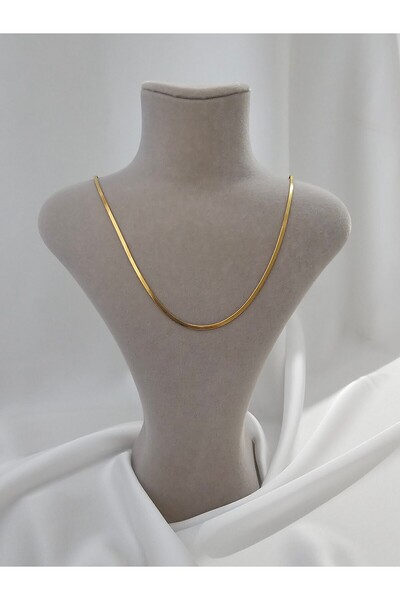 Zivazer Store Kadın çelik kararmaz italyan zincir