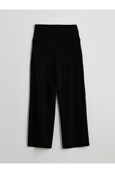 LC Waikiki Lcwaikiki Maternity Textured Maternity Pants with Abdominal Panel