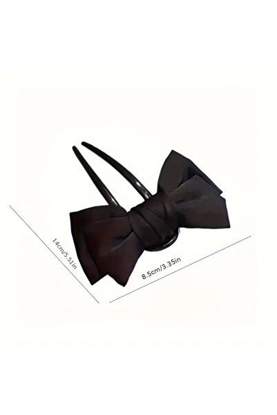 Eva Flore Black Bow Bun Buckle Is Suitable Inside the Girl'S.