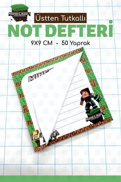 t tuğset etiket Note Pad Memo Pad Notepad Notepad Notepad Homework Notebook 9X9 Cm-T1392