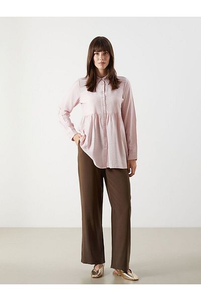 LC Waikiki Pantaloni de damă din satin LCW Comfort cu talie elastică
