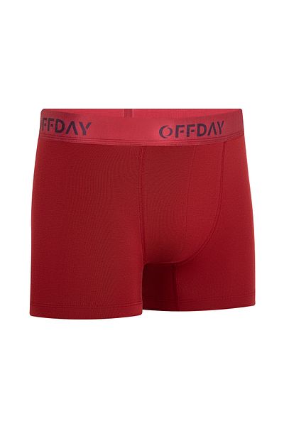 offday Essential Men's Sports Boxer Claret Red – Modal Cotton, Natural Structure, Flexible and Sweat-Free, Boxed