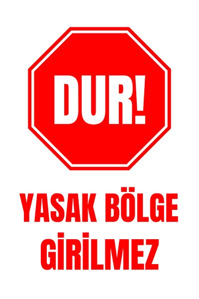 Girl Power 35 X 50 No Entry Forbidden Area Foil Printing Sticker Warning Sign
