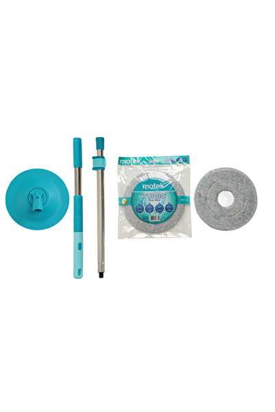 Motek Premium Bucket Mop Set Motek®️ with Turbo Turbo Swivel and 360 degree Mop, 100% Microfiber