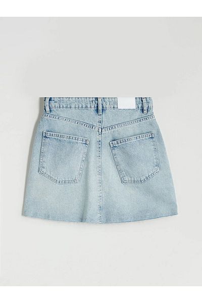 LC Waikiki Xside Blue Slim Fit Mini Jean Skirt