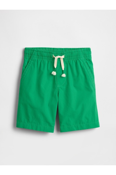 GAP Erkek Bebek Yeşil Poplin Pull-On Şort