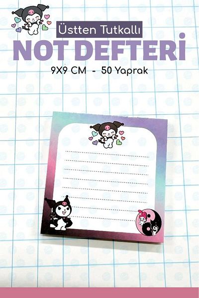t tuğset etiket Note Pad Memo Pad Notepad Notepad Notepad Homework Notebook 9X9 Cm-T1392