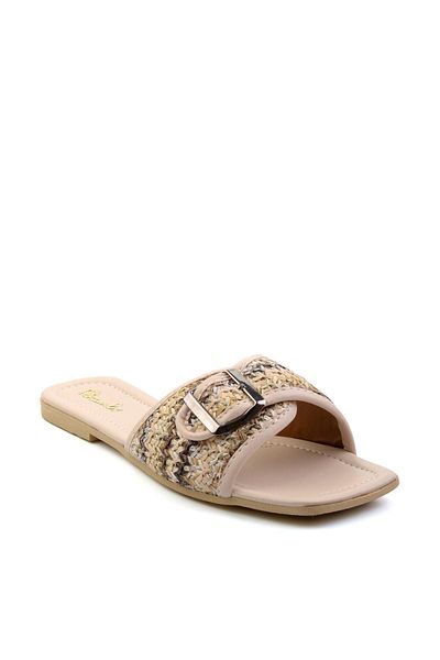 Bambi Beige Multicolor Women's Slippers K04101000809