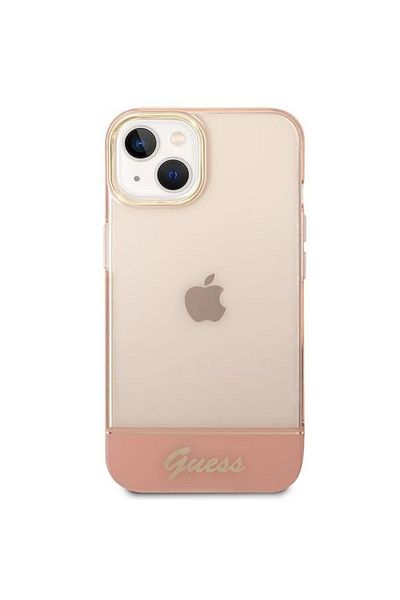 Guess Tpu Case Camera Outline Translucent Iphone 14 Plus Pink