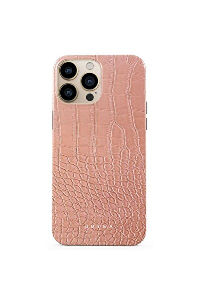 BURGA Husa iPhone 13 Pro Dual Layer Pink Croco
