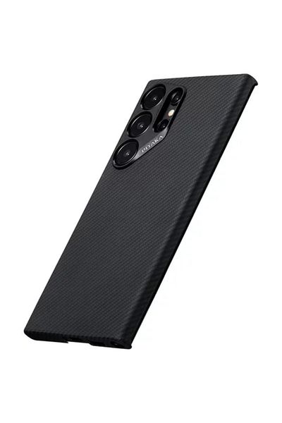 PITAKA MagEZ 4 Aramid 600D Samsung Galaxy S24 Ultra Case, MagSafe, Black / Grey