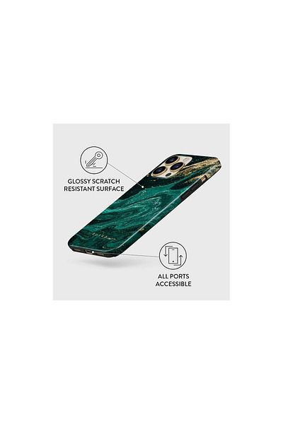 BURGA Iphone 14 Pro Max Dual Layer Emerald Pool case
