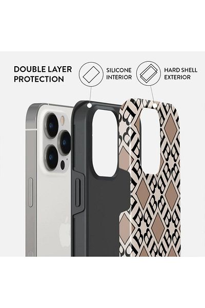 BURGA Husa Dual Layer Monogram iPhone 14 Pro Max