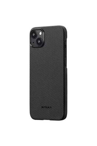 PITAKA MagEZ 4 Aramid 600D iPhone 15 Plus Case, MagSafe Black / Grey