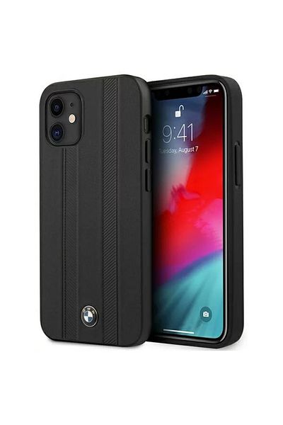 BMW Iphone 12 Mini Signature Seat Case Black