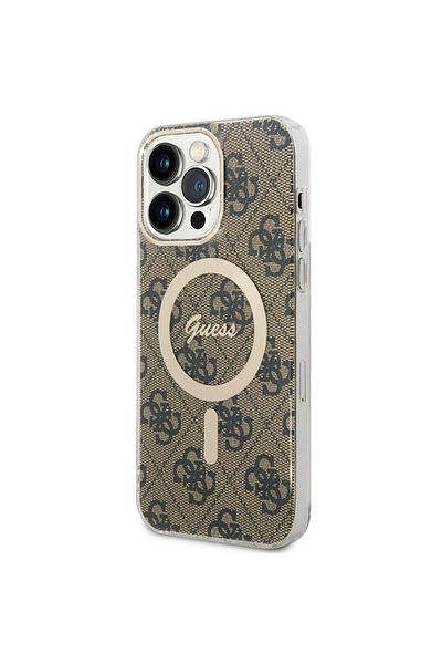 Guess Case 4g Magsafe Iphone 15 Pro Brown