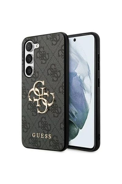 Guess Pu Case 4g Metal Logo Samsung Galaxy A35 5g Grey