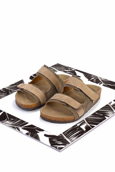 Bambi Γυναικείες παντόφλες μπεζ Mink Nubuck - K 04819301001