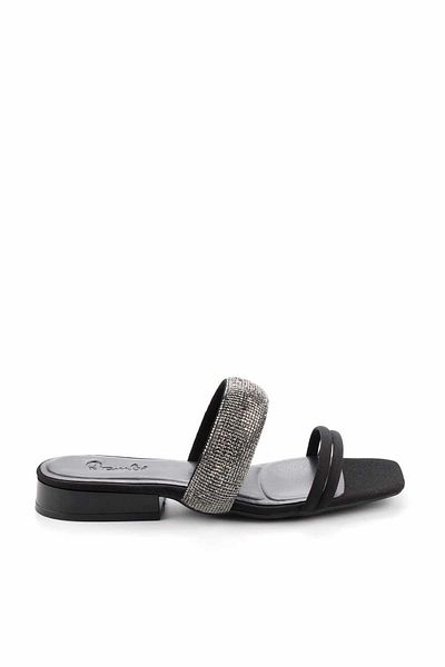Bambi Matte Black Women's Slippers K04213285638
