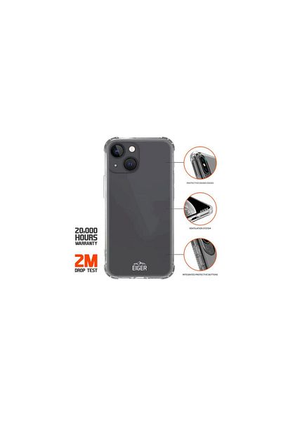EIGER Iphone 14 Plus Ice Grip Clear case