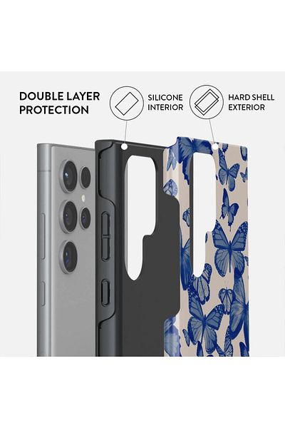 BURGA Husa Dual Layer Butterfly Effect Samsung Galaxy S24 Ultra