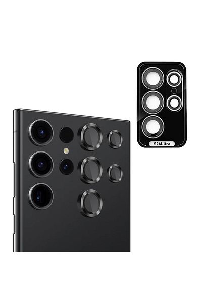 Devia Peak Series Camera Glass Film Samsung Galaxy S24 Ultra, Pack of 5 Black