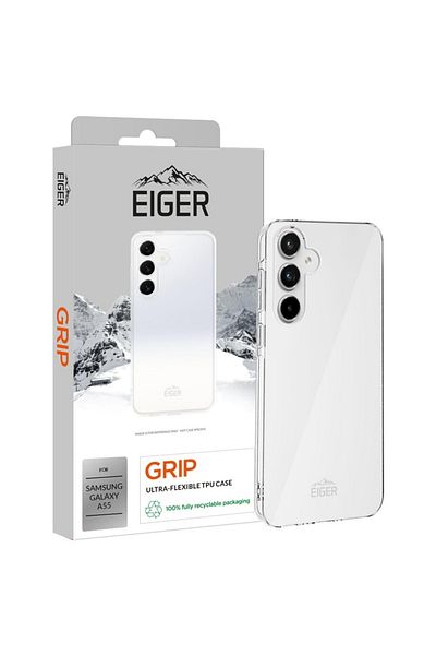EIGER Grip cover Samsung Galaxy A55 Clear